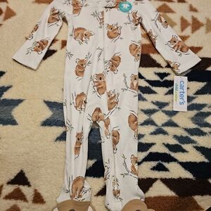 Lot Of 2 Carter's Sleepers. Koala Print And Little Brother NWT